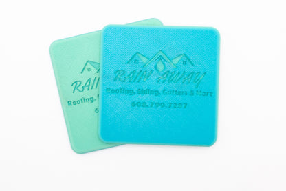 Custom logo square coaster