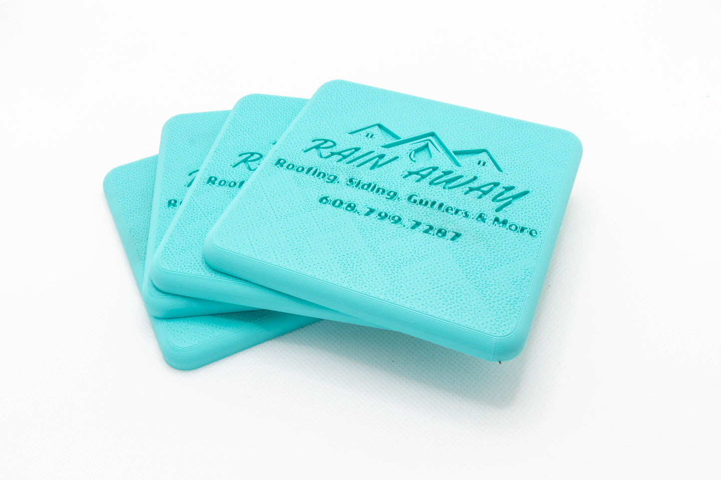 4 pack Custom logo square coaster