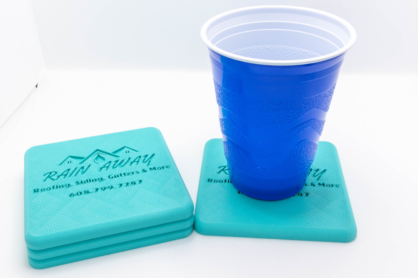 Custom logo square coaster